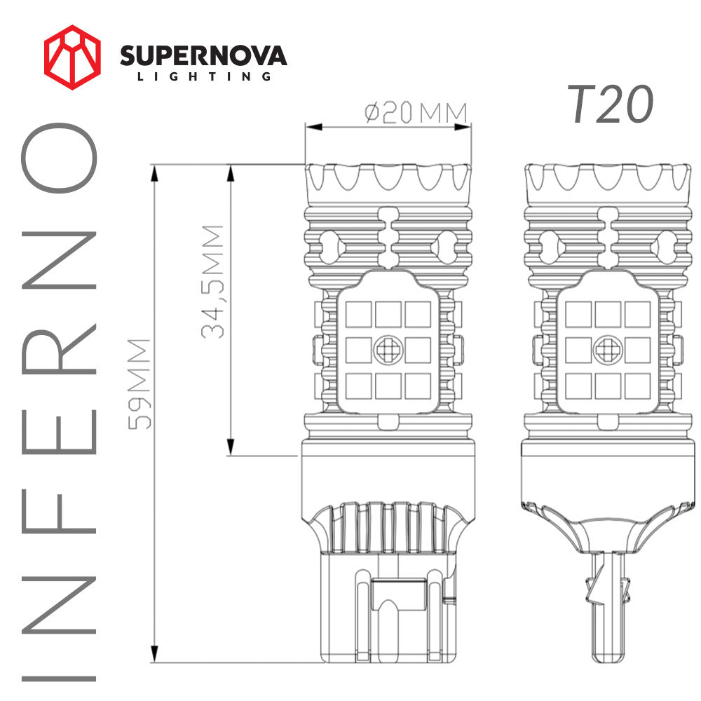 INFERNO - T20 LED Indicator (Pair)