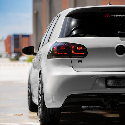 VW Golf Mk6 Sequential LED Tail Lights - Limited Edition Midnight Red